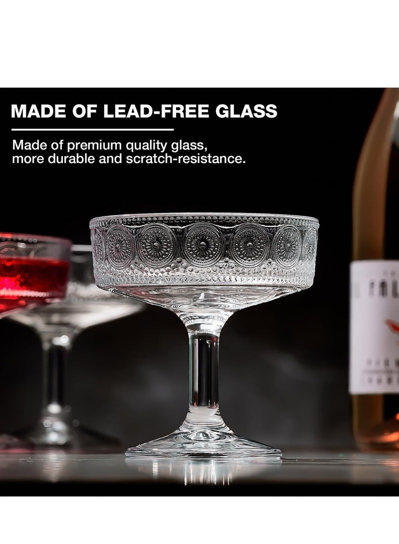 مجموعة من 6،12 أونصة زجاجات فلورية مارتيني، كوب شرب مثاليّة للعصائر والهدايا - Image 5